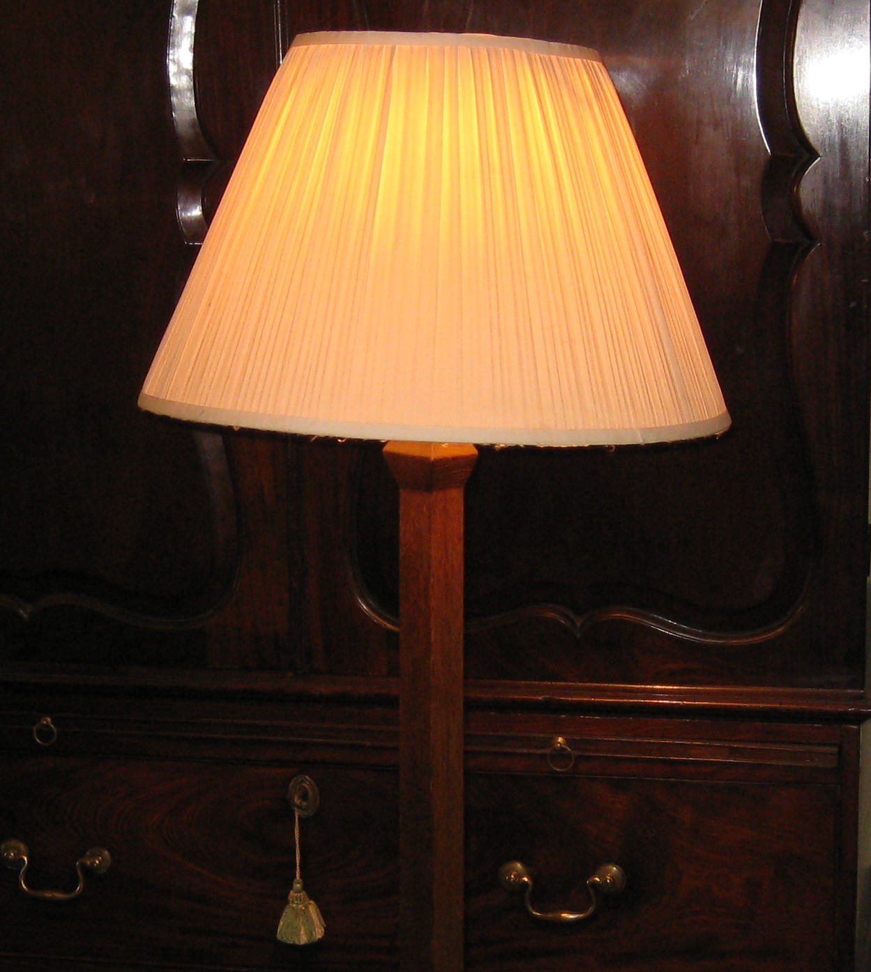 Solid Oak Art Deco Standard Lamp, Art Deco Standard Lamp Shades Uk