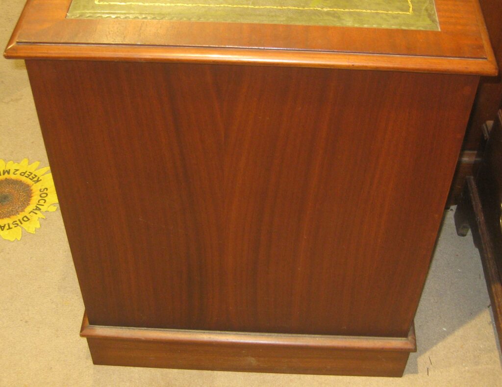 Single Reproduction mahogany 2 drawer filing cabinet. | Dorking Desks